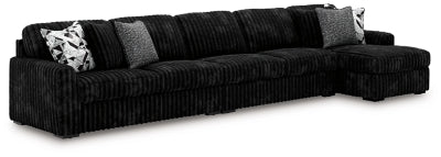 Midnight-Madness Sectional with Chaise - Plourde Furniture Co (Caribou, ME)