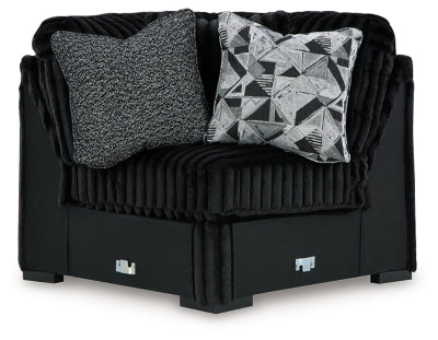 Midnight-Madness Sectional with Chaise - Plourde Furniture Co (Caribou, ME)