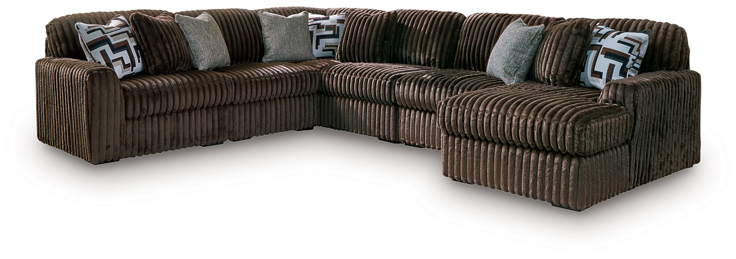 Midnight-Madness Sectional with Chaise - Plourde Furniture Co (Caribou, ME)