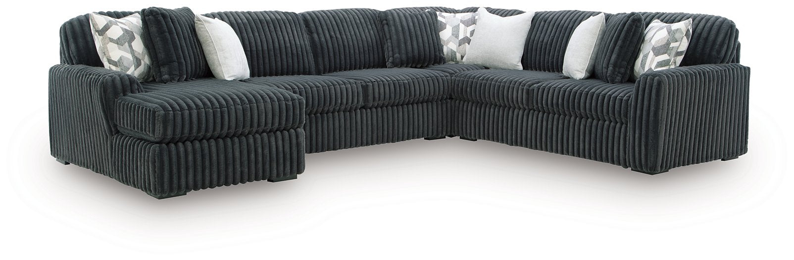 Midnight-Madness Sectional with Chaise - Plourde Furniture Co (Caribou, ME)