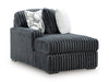 Midnight-Madness Double Chaise 3-Piece Sectional - Plourde Furniture Co (Caribou, ME)