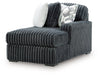 Midnight-Madness Double Chaise 3-Piece Sectional - Plourde Furniture Co (Caribou, ME)