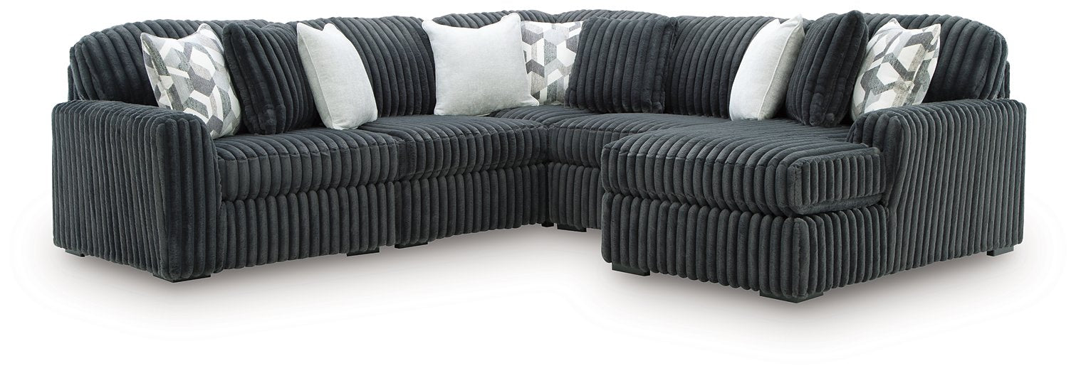 Midnight-Madness Sectional with Chaise - Plourde Furniture Co (Caribou, ME)