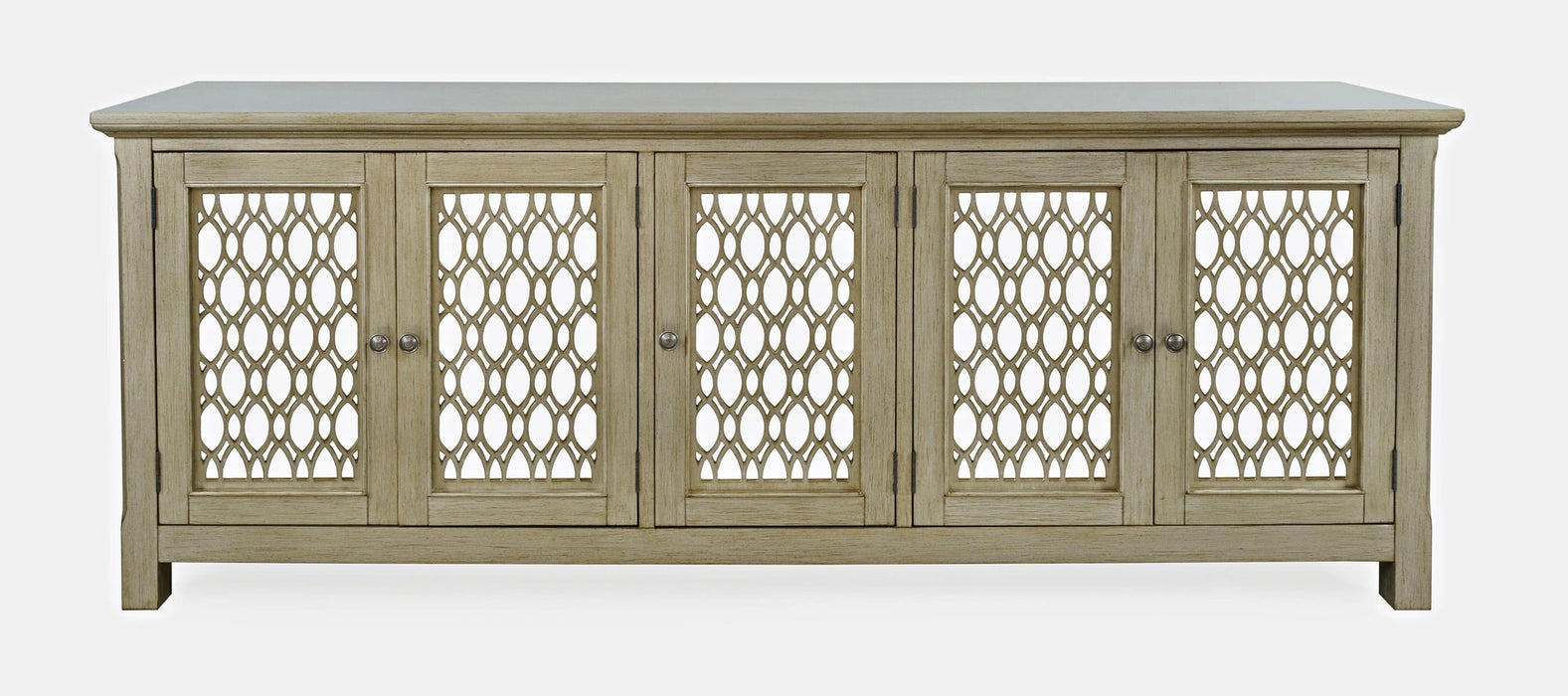 Isabella 86 inch Mirrored Accent Cabinet