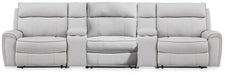 Social Pointe Reclining Sectional with Storage Consoles - Plourde Furniture Co (Caribou, ME)