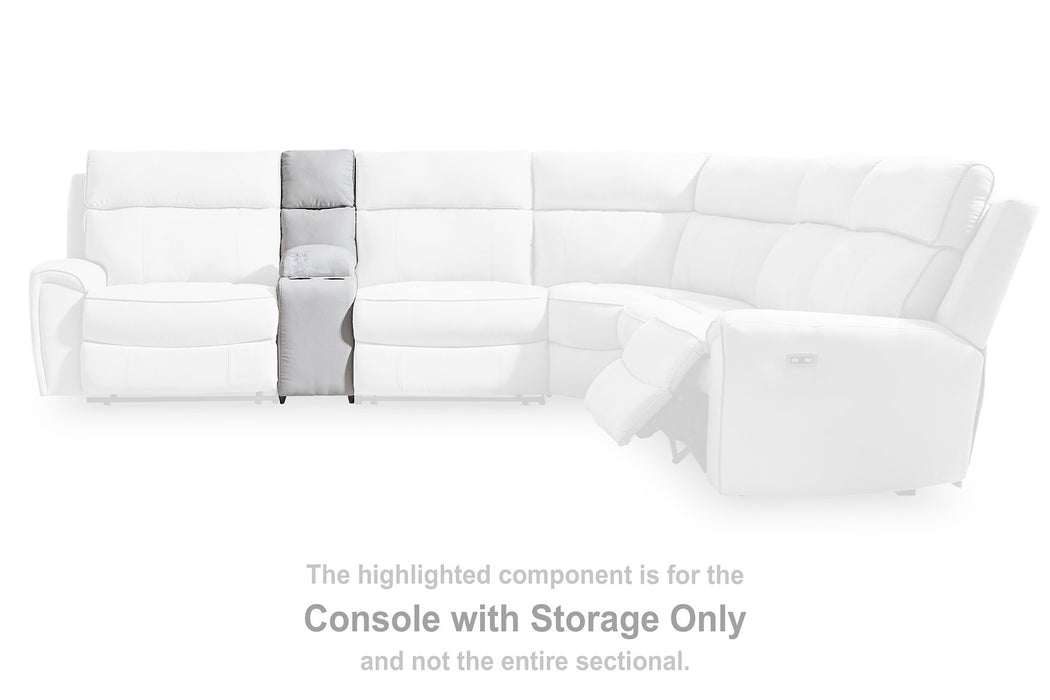 Social Pointe Reclining Sectional with Storage Consoles - Plourde Furniture Co (Caribou, ME)
