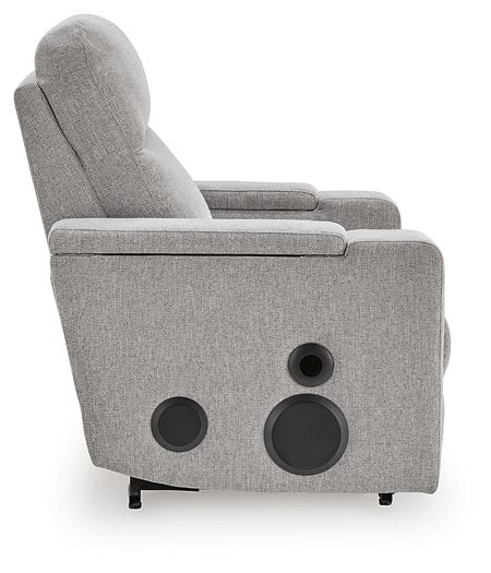Pineland Power Glider Recliner with Audio System - Plourde Furniture Co (Caribou, ME)