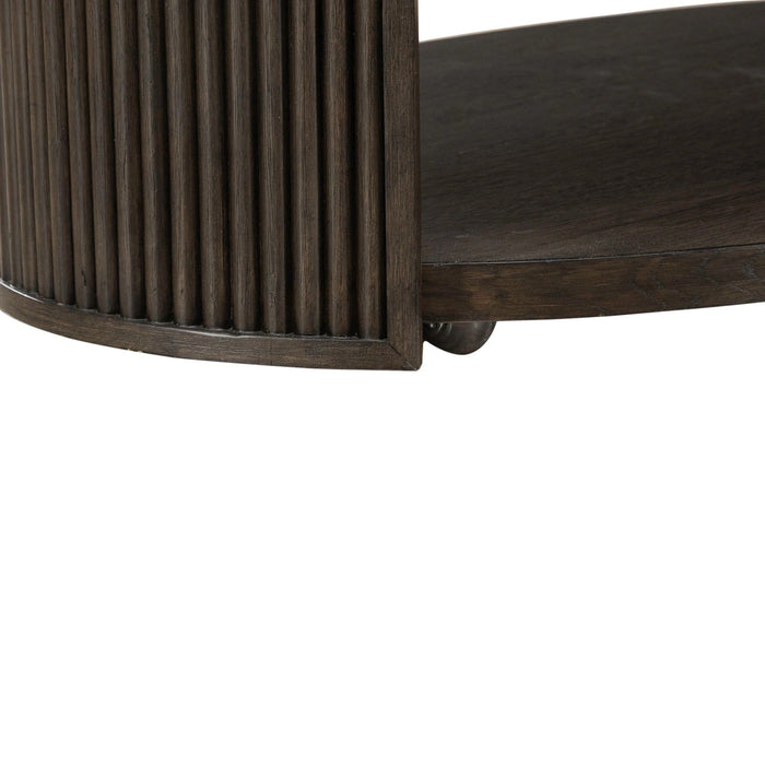 City View Oval Cocktail Table in Coffee Bean image