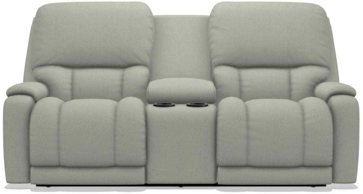 La-Z-Boy Greyson Tranquil Power Reclining Loveseat with Headrest And Console
