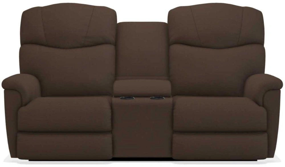 La-Z-Boy Lancer Espresso Power Reclining Loveseat with Headrest and Console