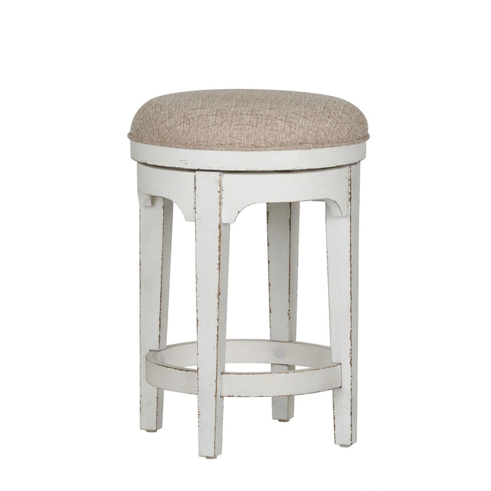 Magnolia Manor Console Swivel Stool in Antique White image