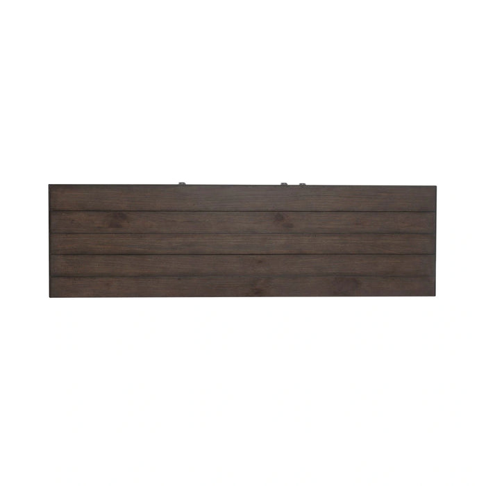 River Place Accent Server in Riverstone White & Tobacco image