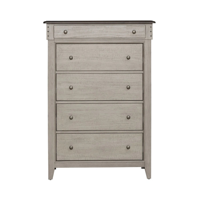 Ivy Hollow 5 Drawer Chest in Weathered Linen image