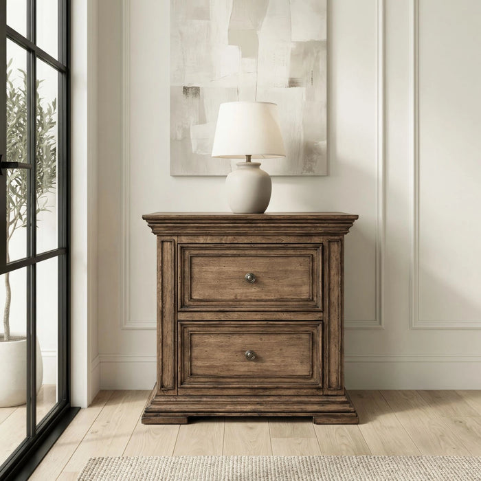 Big Valley 2 Drawer Night Stand w/ Charging Station image