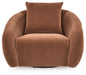 Yahya Swivel Accent Chair - Plourde Furniture Co (Caribou, ME)