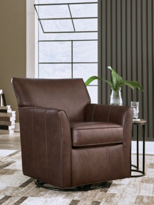 Braydunn Swivel Glider Accent Chair - Plourde Furniture Co (Caribou, ME)