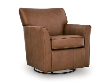 Braydunn Swivel Glider Accent Chair - Plourde Furniture Co (Caribou, ME)