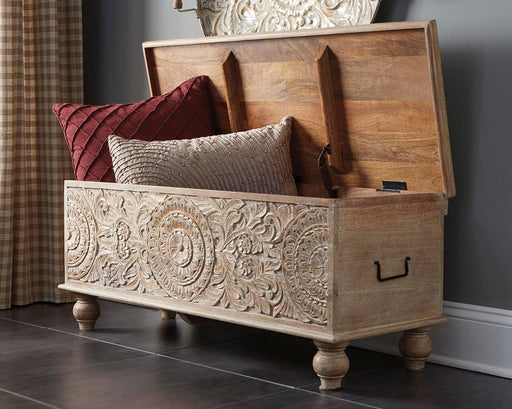 Fossil Ridge Storage Bench - Plourde Furniture Co (Caribou, ME)