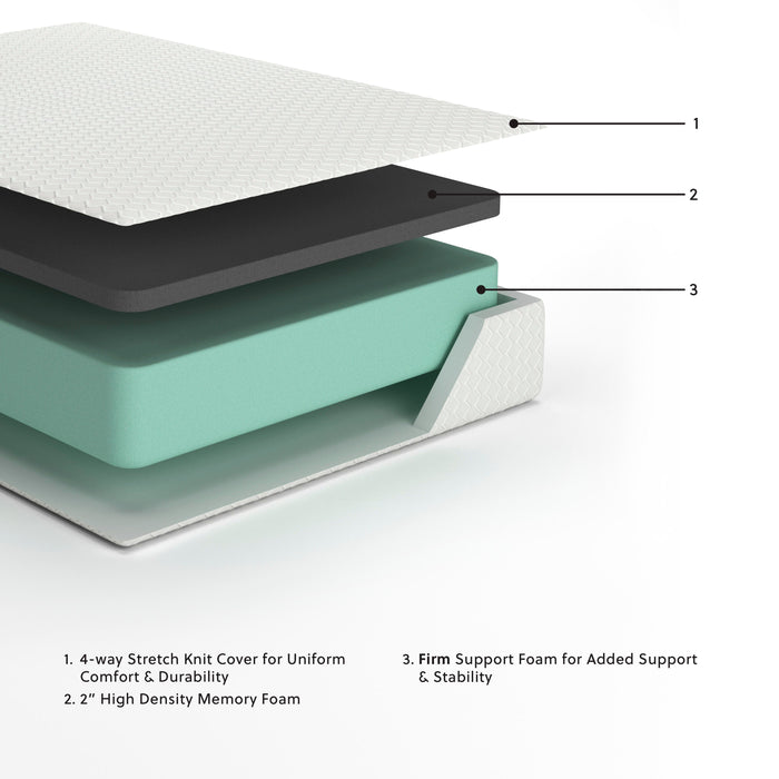 Chime 12 Inch Memory Foam Mattress in a Box