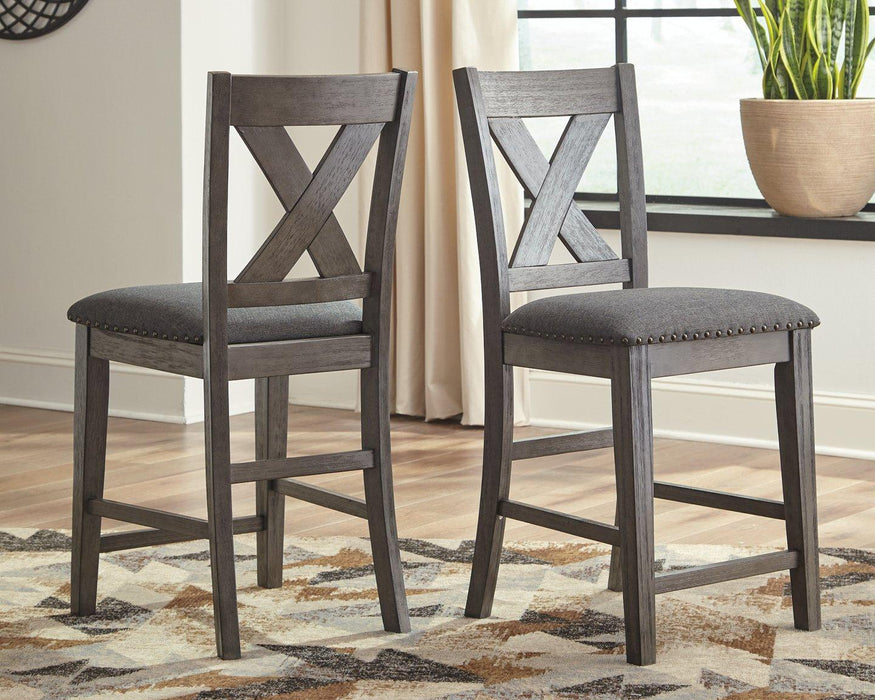 Caitbrook Counter Height Upholstered Bar Stool - Plourde Furniture Co (Caribou, ME)