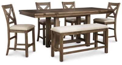 Moriville Counter Height Dining Set - Plourde Furniture Co (Caribou, ME)