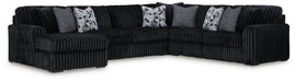 Midnight-Madness Sectional with Chaise - Plourde Furniture Co (Caribou, ME)