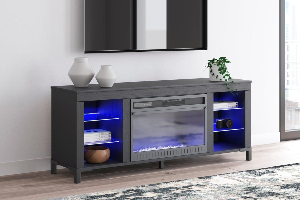Cayberry 60" TV Stand with Electric Fireplace - Plourde Furniture Co (Caribou, ME)