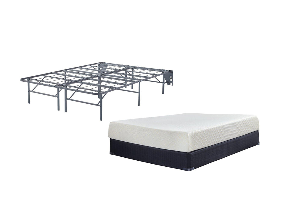 10 Inch Chime Memory Foam Mattress Set - Plourde Furniture Co (Caribou, ME)