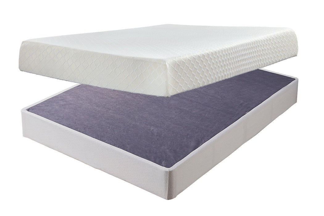 10 Inch Chime Memory Foam Mattress Set - Plourde Furniture Co (Caribou, ME)