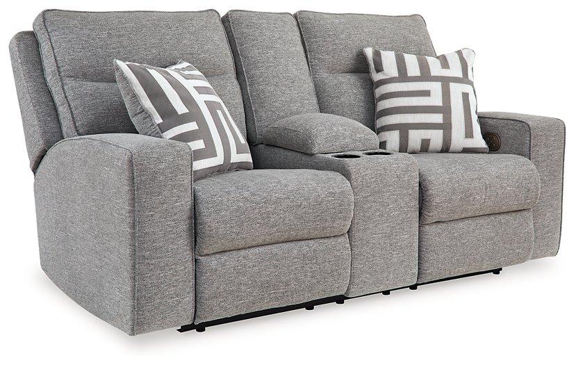 Biscoe Power Reclining Loveseat - Plourde Furniture Co (Caribou, ME)