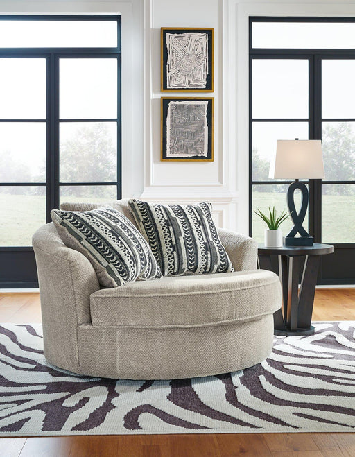 Calnita Oversized Swivel Accent Chair - Plourde Furniture Co (Caribou, ME)