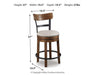 Valebeck Counter Height Bar Stool - Plourde Furniture Co (Caribou, ME)