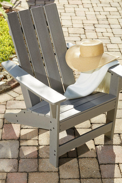 Visola Outdoor Adirondack Chair Set with End Table - Plourde Furniture Co (Caribou, ME)
