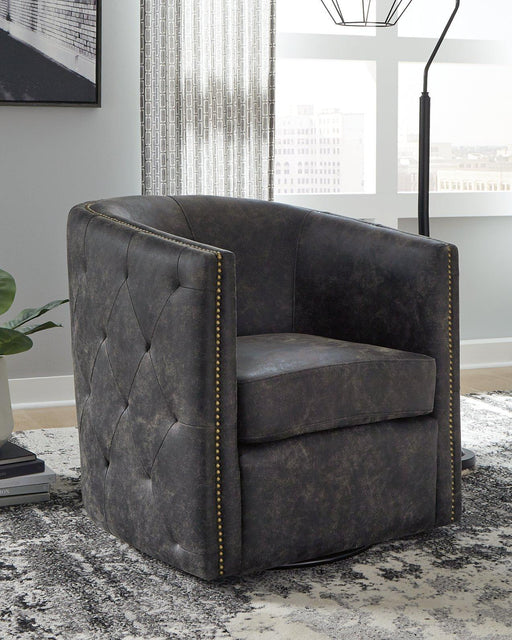 Brentlow Swivel Accent Chair - Plourde Furniture Co (Caribou, ME)