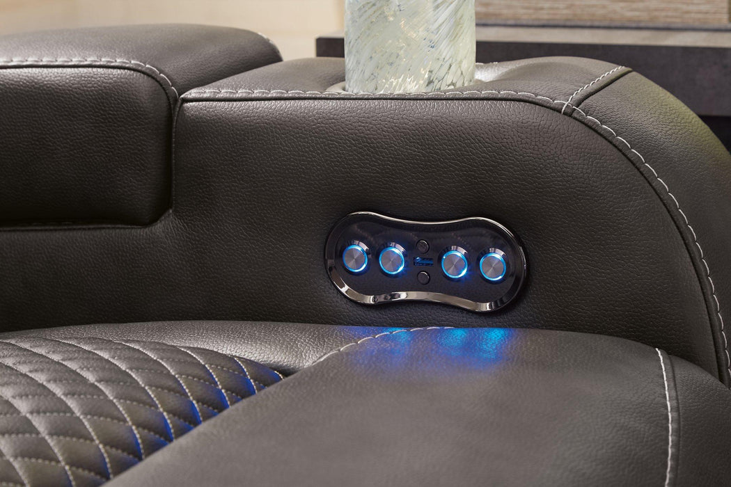 Fyne-Dyme Power Recliner - Plourde Furniture Co (Caribou, ME)