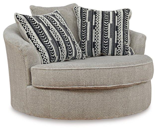 Calnita Oversized Swivel Accent Chair - Plourde Furniture Co (Caribou, ME)