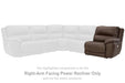 Dunleith Power Reclining Sectional Loveseat - Plourde Furniture Co (Caribou, ME)