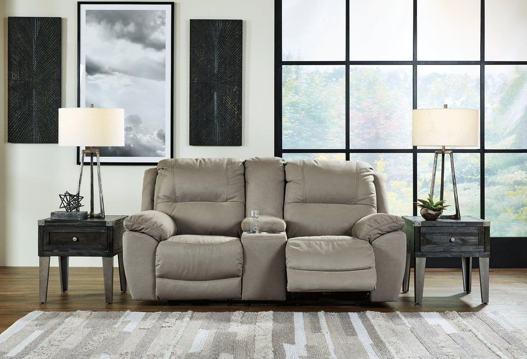 Next-Gen Gaucho Reclining Loveseat with Console - Plourde Furniture Co (Caribou, ME)