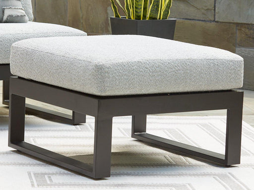 Beachloft Outdoor Ottoman with Cushion - Plourde Furniture Co (Caribou, ME)