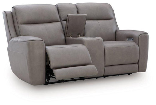 5Z-Comfort Power Reclining Loveseat with Console - Plourde Furniture Co (Caribou, ME)