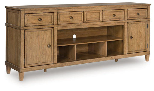 Sharlance 81" TV Stand - Plourde Furniture Co (Caribou, ME)