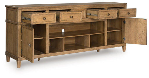 Sharlance 81" TV Stand - Plourde Furniture Co (Caribou, ME)