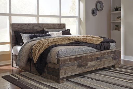 Derekson Bed with 2 Side Storage - Plourde Furniture Co (Caribou, ME)