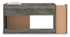 Frandern Loft Bed with Bookcase Storage - Plourde Furniture Co (Caribou, ME)