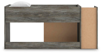 Frandern Loft Bed with Drawer Storage - Plourde Furniture Co (Caribou, ME)