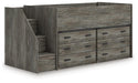 Frandern Loft Bed with Drawer Storage - Plourde Furniture Co (Caribou, ME)