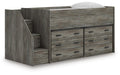 Frandern Loft Bed with Drawer Storage - Plourde Furniture Co (Caribou, ME)