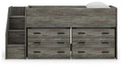 Frandern Loft Bed with Drawer Storage - Plourde Furniture Co (Caribou, ME)