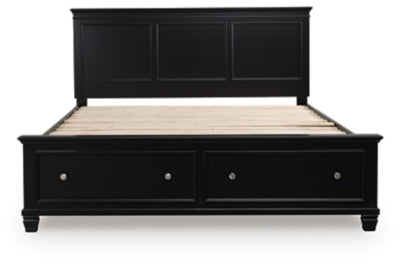 Lanolee Panel Storage Bed - Plourde Furniture Co (Caribou, ME)