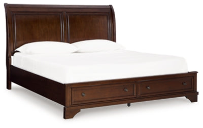 Trellington Sleigh Storage Bed - Plourde Furniture Co (Caribou, ME)